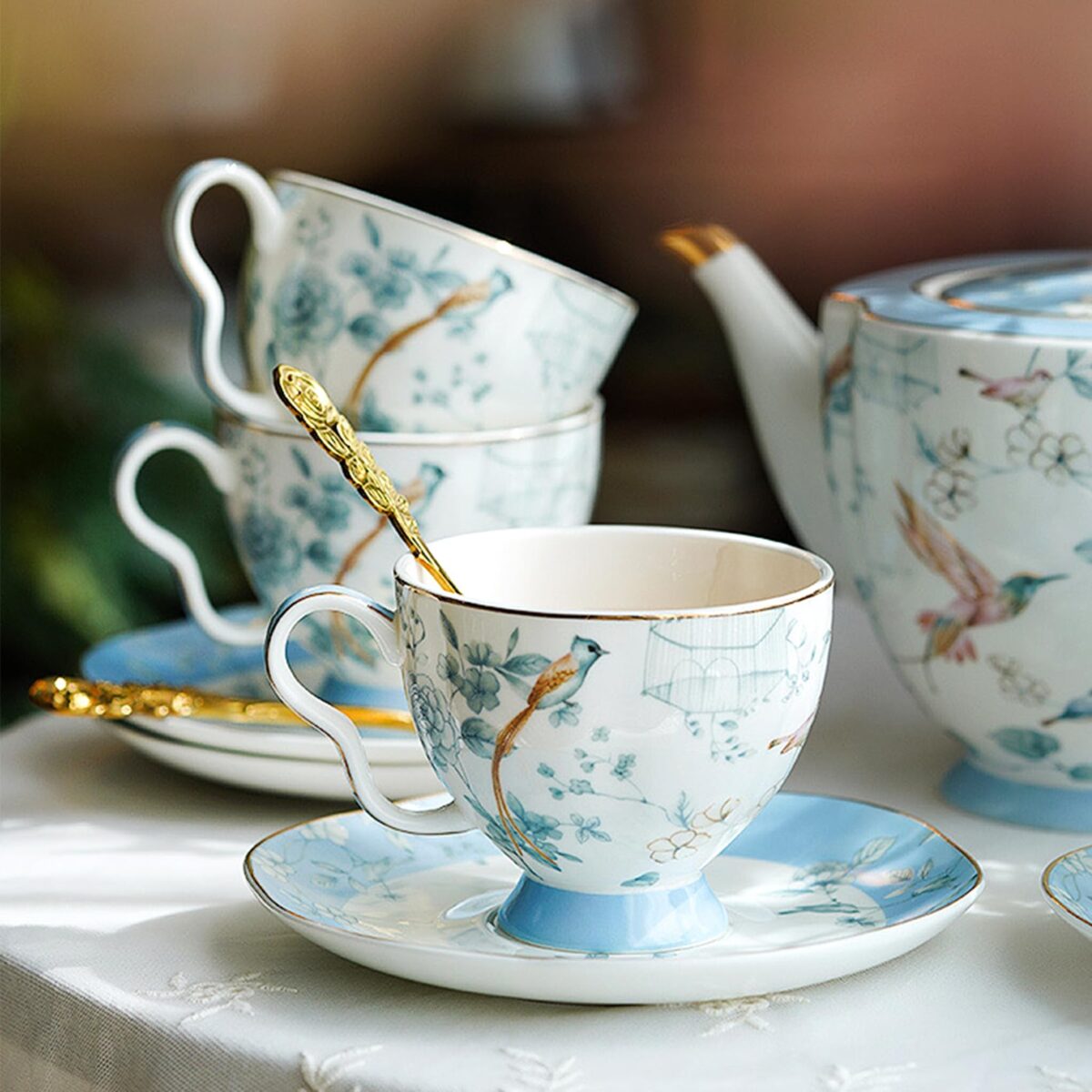 Bone China Tea Cup And Saucer - Image 3