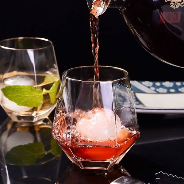 Diamond Wine Glass Set