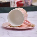 Nordic Fancy Ceramic Cup With Saucer - Image 2